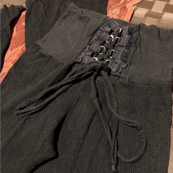 Lost Heaven boot cut lace up lounge pants size small - Picture 3 of 3